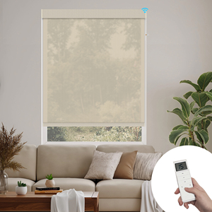 Persianas enrollables eléctricas SAMADHI para ventanas francesas, material de poliéster, diseño vertical moderno, construcción duradera, entrega rápida - Product Image 1