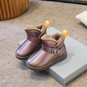 2023 Direct Furry enfants neige hiver bébé coton <span class=keywords><strong>bottes</strong></span> épaissir filles réchauffement garçons velours anti-neige <span class=keywords><strong>bottes</strong></span> bottines - Product Image 3