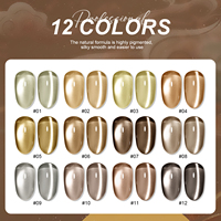 Miss Gooey Vernis à ongles gel œil de chat à haute pigmentation 12 couleurs TPO sans Hema, longue durée, CE/CPNP, vernis gel magnétique UV