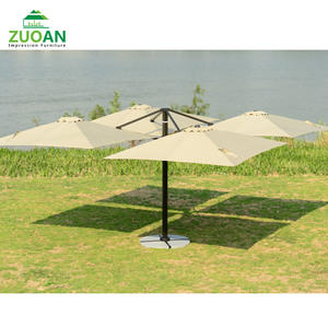 Parapluie d'extérieur à 4 têtes, grand format, carré, imperméable, pour la salle à manger, le restaurant, 2.5m - Product Image 2