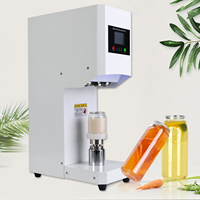 Nouvelle machine de scellage semi-automatique électrique pour canettes et bouteilles de soda avec scellage thermique pour Bubble Tea