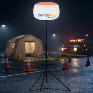 Lampe à ballon LED portable 60W avec trépied 360° °   Lampe d'urgence extérieure anti-éblouissement pour le camping, les pique-niques et l'éclairage temporaire des chantiers - Product Image 4