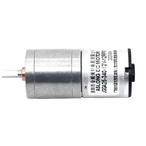 JGA25-340 Mini motoréducteurs électriques à courant continu Micro PMDC moteur brossé avec réducteur de vitesse de 25mm moteur réducteur 12v pour bateau