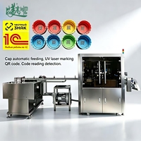 Machine de marquage automatique, marqueur laser UV, machine de marquage laser pour plastique, pour le marquage de codes QR et le marquage traçable des bouchons de bouteilles