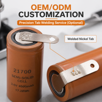 Baterai Li-ion Semi-Solid State 21700 6000mAh 400Wh/kg Densitas Tinggi BATTIVUS 60XG untuk Stasiun Daya Drone Pertanian UAV