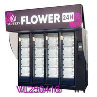 Hoge kwaliteit bloemenverkoopautomaat met 8 lockers, Lattice SDK, vershoudkasten voor fruit- en groentedispenser, ODM OEM service