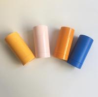 Contenant vide pour déodorant en stick rond, à remplissage par le bas, blanc et noir, 50ml 75ml 30g 50g 75g 1oz 2.5oz, avec mécanisme rotatif