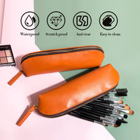 Étui à pinceaux de maquillage personnalisé, petit, mignon, style preppy, sac de voyage, pochette cosmétique imperméable à fermeture éclair