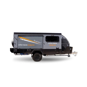 Roulotte per avventure in famiglia con finestra <span class=keywords><strong>a</strong></span> rete e tenda per un'esperienza di campeggio sicura e privata - Product Image 1