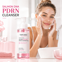 Gel Nettoyant Visage au ADN de Saumon PDRN, Nettoyage Doux, Hydratant, Équilibrant, Soin Quotidien pour Tous Types de Peau, Flacon OEM