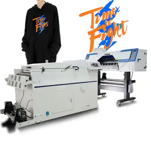 Penjualan pabrik Printer DTF multifungsi murah dan tahan lama Flatbed DTF Printer 60cm DTF dengan 2 i3200/xp600 printhead