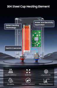 Tank 6000kw Bathroom Shower Geyser Electric Water <strong>Heater</strong> Tankless with Motorhome Hot 6000W Other Electric Water <strong>Heater</strong> Tankless - Product Image 5
