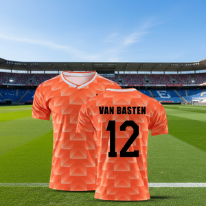 Camiseta Retro de Fútbol de la Selección Nacional de Holanda de 1988, Gullit y VAN BASTEN, para Niños y Adultos - Product Image 4