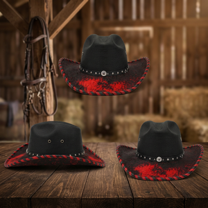 <b>Western</b> Cowboy <b>Hat</b> Knight Cap for Children Summer Party Big Edge Outdoor Performance Big Brim Tourist Sun <b>Hat</b> - Product Image 3