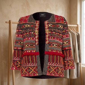 Caftán de mujer Kanya Libas personalizado de alta calidad con pedrería, bordado de cuentas pesadas, de gasa, largo, ajustado, estilo nupcial formal. - Product Image 2