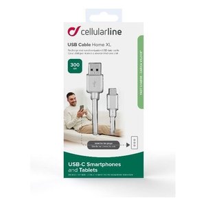 Cavo USB C POWER CABLE Home Xl Blanco 3m USBDATACUSBC3MW - Product Image 2