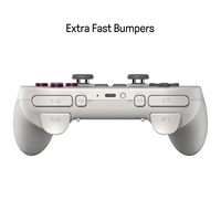 8BitDo Pro 3 Controlador blanco Switch PC IOS SteamOS Android ABXY Botones 3 colores Gamepad con cable con base de carga