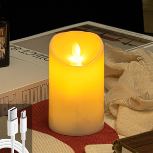 USB Có Thể Sạc Lại Nến Điện Tử Ánh Sáng Đám Cưới Nhà Hàng Từ Xa Mô Phỏng <span class=keywords><strong>LED</strong></span> Nến Đu Lời Thú Tội Hướng Dẫn Ánh Sáng - Product Image 2