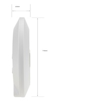 Lumière LED moderne à montage au plafond intérieur avec capteur de mouvement PIR Détection à 360° Portée de 6 m pour une utilisation intérieure/extérieure