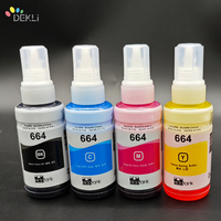Encre de recharge T664 pour Epson ET-2550 L200 L210 Encre à colorant pour imprimante Premium
