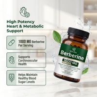 Qbioflex OEM/ODM Capsules de berbérine pour le métabolisme, soutient la santé cardiaque et cardiovasculaire avec HCI pour adultes