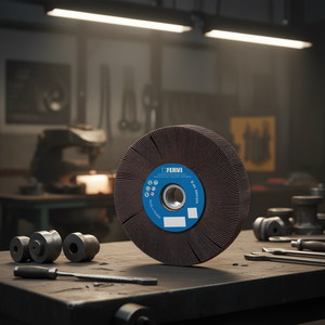 Roue à lamelles Fervi 100 mm avec trou fileté pour le meulage du métal - Product Image 3