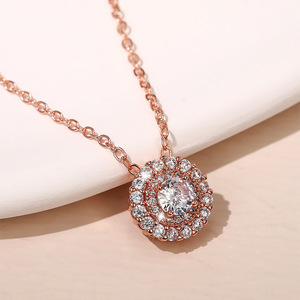 Collana Semplice Tonalità Rosa da Donna per Uso Quotidiano, Accessorio a Catena per Clavicola - Product Image 6