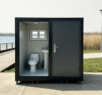 Unité de salle de bain modulaire intégrée préfabriquée en panneaux sandwich en acier pour dortoir, chantier de construction, salle de bain modulaire intégrée préfabriquée