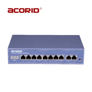 Active 8 Port 10/100M PoE Switch with 2*10/100 Uplink Port apply IP Phone/IP Camera/NVR