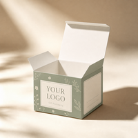 Boîte en carton blanc de haute qualité, personnalisée, multicolores, avec fond auto-verrouillant, pliable, pour emballage cadeau