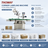 Machine d'étiquetage automatique électrique à un seul coin avec fonction anti-effraction pour cartons/boîtes de poker/boîtes électroniques, haute productivité