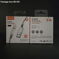 Gran stock Eco amigable viajar redondo grueso IOS carga única USB a cables de alimentación de 8 pines