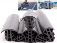 Haute qualité taille personnalisée EPDM joint de joint de panneau solaire T forme isolateur de vibrations en caoutchouc joint solaire PV coupe d'amortisseur