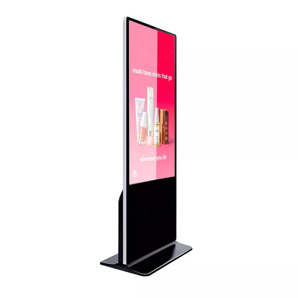 55 Inch Indoor Touch Screen Lcd Advertising Totem Kiosk Cms Software Led Display Digital Signage And Displays