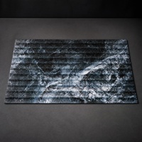 Revêtement mural en pierre souple MCM à texture bleu foncé, panneau de carrelage flexible en quartz sable pour la décoration intérieure/extérieure des maisons