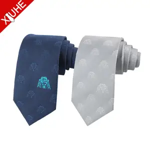 Atacado marca de nome cor sólida shengzhou logotipo personalizado gravata de pescoço