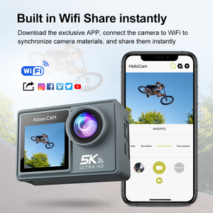 <span class=keywords><strong>Caméra</strong></span> d'action 5K étanche haute définition Wi-Fi, prise de vue sans fil en plein air, <span class=keywords><strong>pêche</strong></span>, cyclisme, plongée et <span class=keywords><strong>caméra</strong></span> <span class=keywords><strong>sous</strong></span>-<span class=keywords><strong>marine</strong></span> - Product Image 5