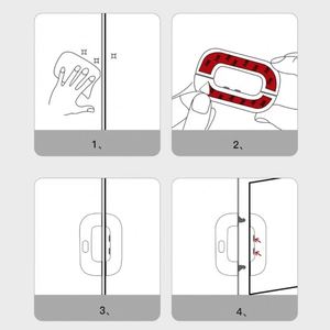 Baby Child Safety Refrigerator Door <b>Lock</b> Security Cable Quick Install Modern Simplicity Window Protector - Product Image 3