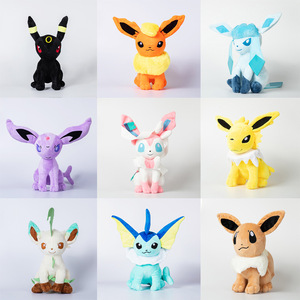 9 Grands Peluches <span class=keywords><strong>de</strong></span> la <span class=keywords><strong>Famille</strong></span> Eevee, Poupées Eevee Ye Yibei Xian Eevee Yue, Jouet en Coton PP - Product Image 5