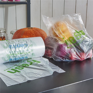 Food Grade HDPE Produce <b>Bags</b> On Roll, Perforated Fruit And <b>Vegetable</b> Plastic <b>Bags</b>, Leak-Proof Star Seal <b>Bags</b> For Supermarket - Product Image 3