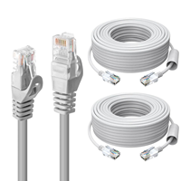 Câble de raccordement Cordon de raccordement Câble Rj45 Prix d'usine Cat5e CAT6 UTP 1m 2m 3m 5m CAT 6 Cat 8 Câble Ethernet Extérieur 200m Cat8 8a 24AWG