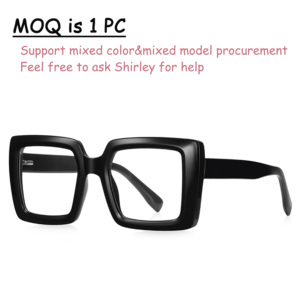 MORESE 2170 Montature Ottiche Rosse in TR90 per Donne, <span class=keywords><strong>Occhiali</strong></span> di Forma Quadrata Grande <span class=keywords><strong>con</strong></span> <span class=keywords><strong>Lenti</strong></span> <span class=keywords><strong>Anti</strong></span> <span class=keywords><strong>Luce</strong></span> <span class=keywords><strong>Blu</strong></span> per Lettura e Uso al Computer - Product Image 3