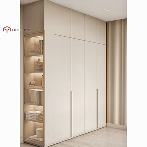 Puerta de Madera Maciza de Estilo Moderno con Acabado Lacado en Color Blanco, Puertas Batientes <span class=keywords><strong>para</strong></span> Armarios, Ecológicas, Personalizadas <span class=keywords><strong>para</strong></span> Dormitorio - Product Image 5