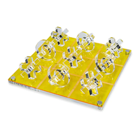 Ensemble de jeu XO en acrylique coloré personnalisé style 3D classique jeu de société tic tac toe en acrylique pour les fêtes de famille