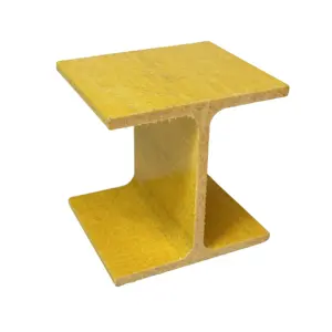 Profil I-Beam H-Beam Fiberglass FRP GRP Standar AS untuk Dijual dengan Layanan Pemrosesan Pembengkokan, Pemotongan, dan Pengelasan - Product Image 1