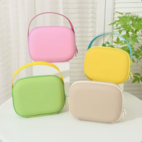 Organisateur de cosmétiques imperméable PEIQUAN, sac à maquillage portable multi-usages, sac à maquillage perlé, rangement pour pinceaux de maquillage, sac à cosmétiques