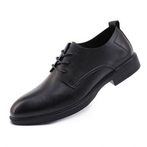 Zapatos de Cuero con Cordones y Punta Cuadrada para Hombre, de Diseño de Lujo, Venta al Por Mayor de Fábrica, Formales para Negocios, Ligeros, Transpirables, para Fiestas y Eventos - Product Image 2
