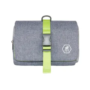 2-1 new toiletries organizer waterproof hanging toiletry bag grey travel accessories popular bathroom wash bag