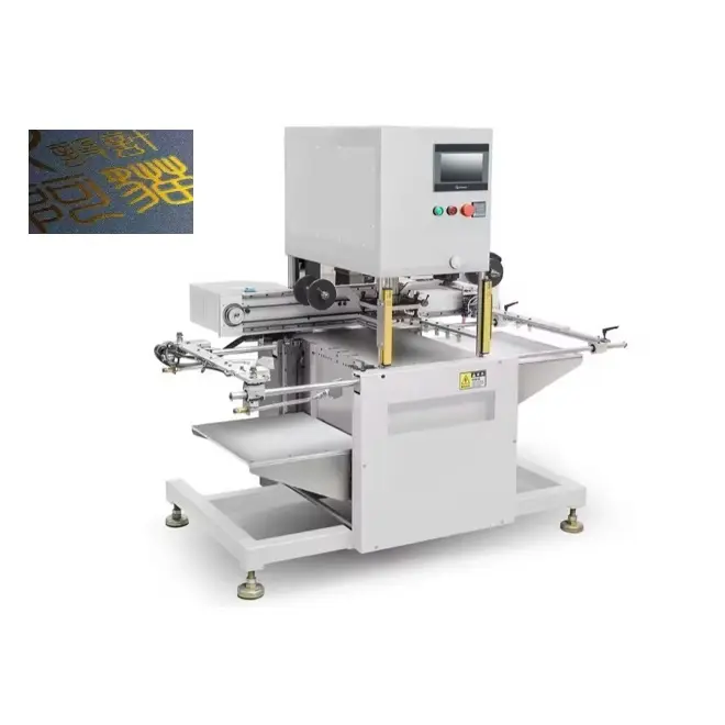 Máquina de impressão digital totalmente automática de folha de ouro, máquina de estampagem digital para logotipo de papel e couro