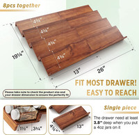 Étagère à épices en bois d'acacia extensible à 4 niveaux pour 64 bocaux, organiseur de condiments pour cuisine
